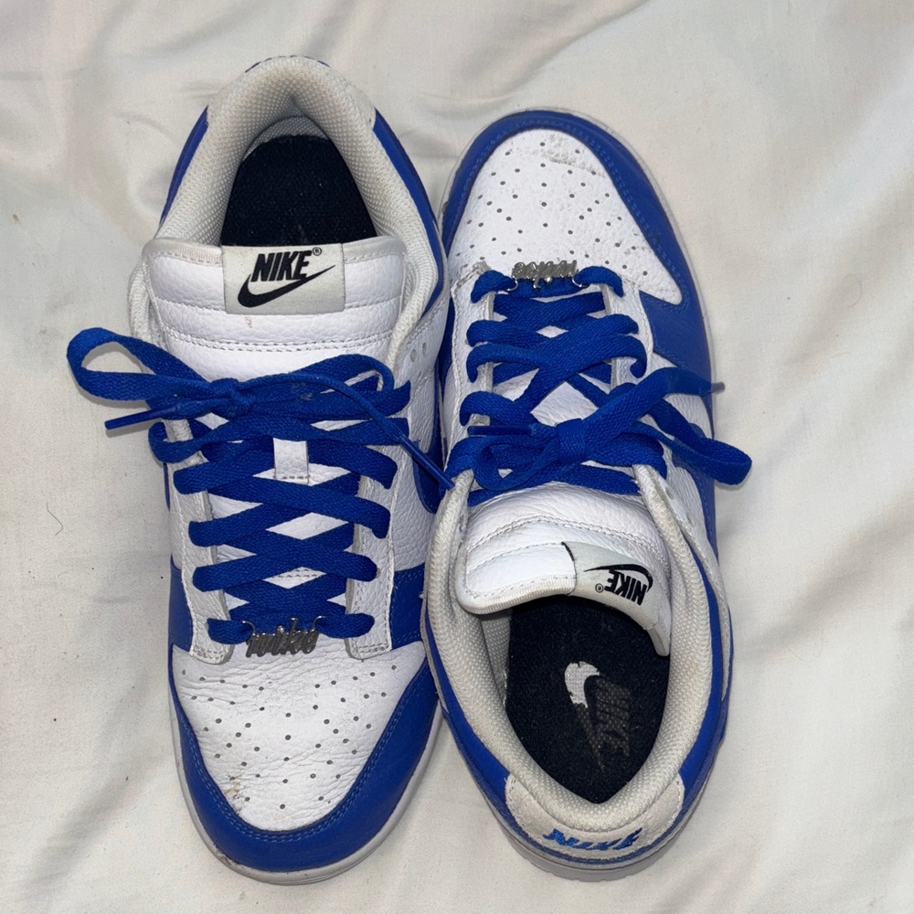 Nike Royal Blue and White Athletic Shoes